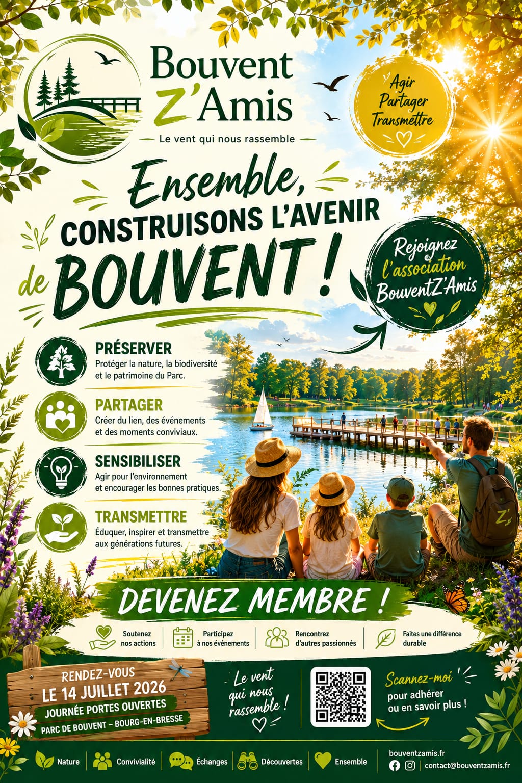 Affiche ensemble construisons Bouvent